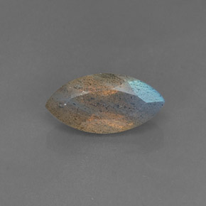 Labradorite bleue naturelle transparent, 3,55 ct, transparent / translucide