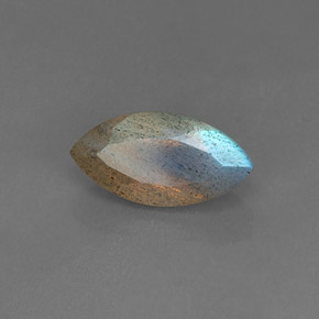 Labradorite bleue naturelle transparent, 3,55 ct, transparent / translucide