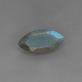Labradorite Éclat Bleu Gris naturelle Marquise, 3.27 ct, Translucide