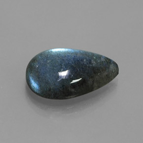 Labradorite Multicolore naturelle En forme de poire, 12.61 ct, Translucide