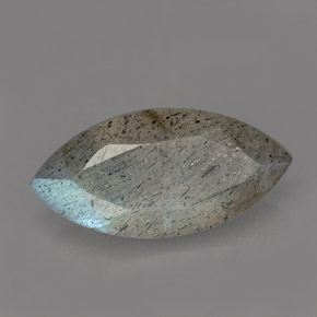 Labradorite multicolore naturelle marquise, 2,53 ct, translucide