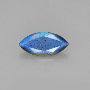 Labradorite bleue naturelle transparent, 2,30 ct, transparent / translucide