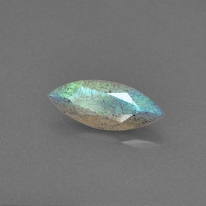Labradorite bleue naturelle transparent, 1,40 ct, transparent / translucide