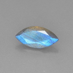 Labradorite bleue naturelle transparent, 2,15 ct, transparent / translucide