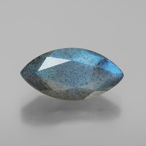 Labradorite bleue naturelle transparent, 2,82 ct, transparent / translucide