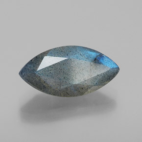 Labradorite bleue naturelle transparent, 2,82 ct, transparent / translucide