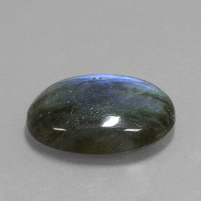 Labradorite bleue naturelle coupe ovale, 14,95 ct, transparent