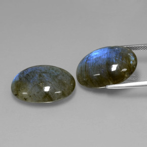 Achetez naturel ct bleue labradorite gems, coupe ovale, en provenance madagascar chez gemselect. en stock, livraison internationale!