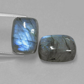 Achetez naturel ct bleue labradorite gems, coupe coussin, en provenance madagascar chez gemselect. en stock, livraison internationale!