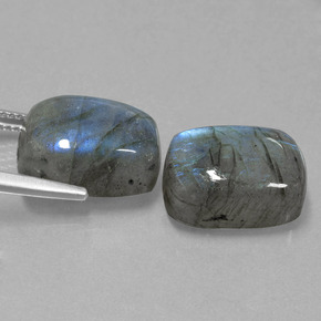 Achetez naturel ct bleue labradorite gems, coupe coussin, en provenance madagascar chez gemselect. en stock, livraison internationale!