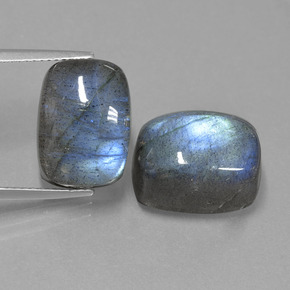 Achetez naturel ct bleue labradorite gems, coupe coussin, en provenance madagascar chez gemselect. en stock, livraison internationale!