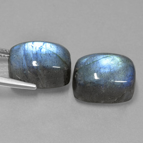 Achetez naturel ct bleue labradorite gems, coupe coussin, en provenance madagascar chez gemselect. en stock, livraison internationale!