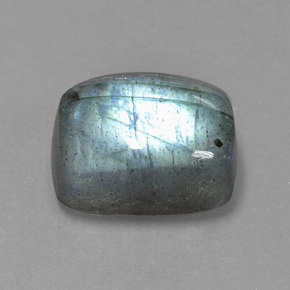 Labradorite bleue naturelle coupe coussin, 9,96 ct, translucide