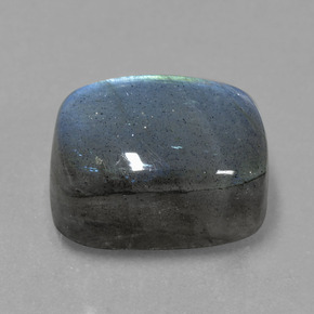 Labradorite bleue naturelle coupe coussin, 10,66 ct, translucide