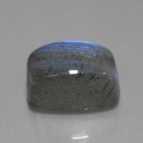 Labradorite bleue naturelle coupe coussin, 9,80 ct, translucide