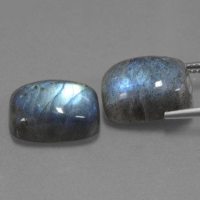 Achetez naturel ct bleue labradorite gems, coupe coussin, en provenance madagascar chez gemselect. en stock, livraison internationale!