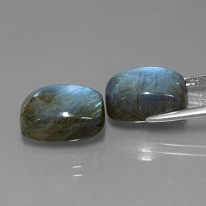 Achetez naturel ct bleue labradorite gems, coupe coussin, en provenance madagascar chez gemselect. en stock, livraison internationale!