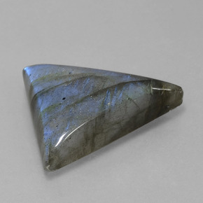 Labradorite bleue naturelle trillion, 18,46 ct, translucide