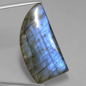 Labradorite bleue naturelle forme fantaisie, 25,81 ct, translucide