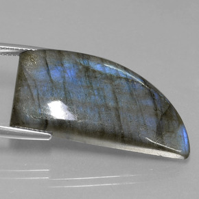 Labradorite bleue naturelle forme fantaisie, 25,81 ct, translucide