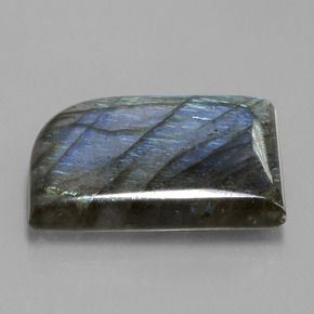 Labradorite bleue naturelle forme fantaisie, 39,46 ct, translucide