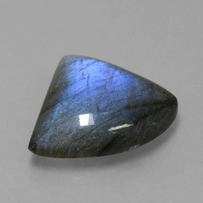 Labradorite Éclat Bleu Gris naturelle Forme fantaisie, 10.87 ct, Translucide