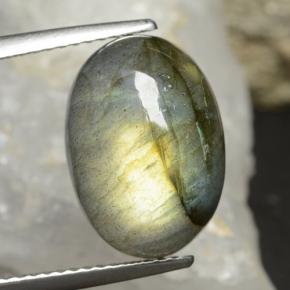 Labradorite Multicolore naturelle Coupe ovale, 8.44 ct, Translucide