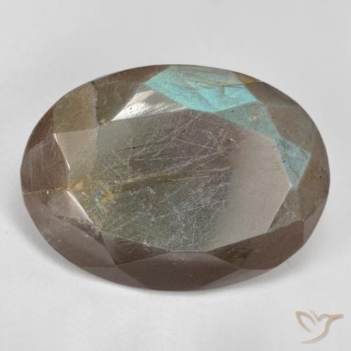 Labradorite Multicolore naturelle ovale, 10.16 ct, Translucide