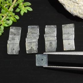 Achetez naturel 6.44ct Multicolore Labradorite gems, Carré, En provenance Madagascar chez GemSelect. En stock, livraison internationale!