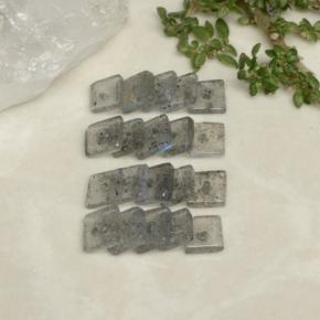 Achetez naturel 4,95ct multicolore labradorite gems, carré, en provenance madagascar chez gemselect. en stock, livraison internationale!