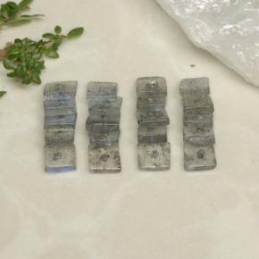 Achetez naturel 4,95ct multicolore labradorite gems, carré, en provenance madagascar chez gemselect. en stock, livraison internationale!