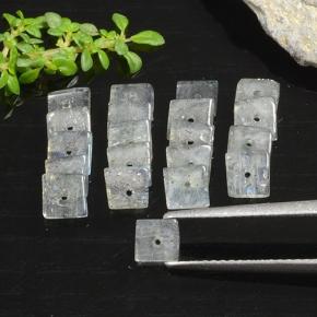 Achetez naturel 4.94ct Multicolore Labradorite gems, Carré, En provenance Madagascar chez GemSelect. En stock, livraison internationale!