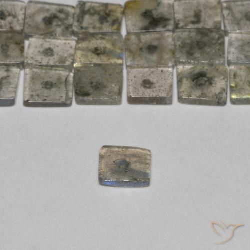 Shop natural 6.66ct Multicolore Labradorite gems, Carré, from Madagascar at GemSelect. In stock, global shipping!