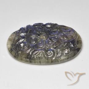 Labradorite Multicolore naturelle ovale, 27.04 ct, Translucide