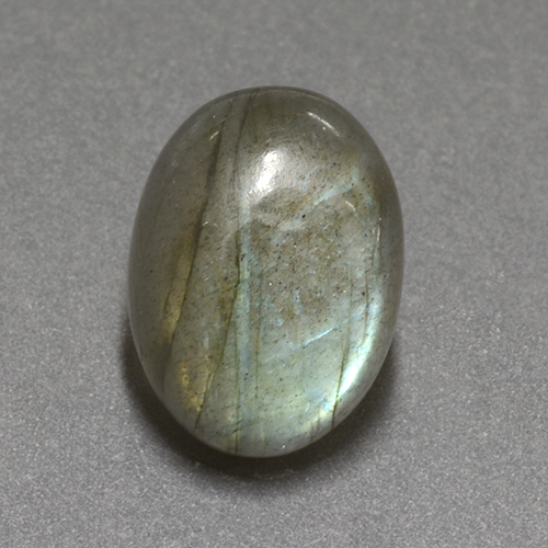 Labradorite Multicolore naturelle Coupe ovale, 10.83 ct, Translucide