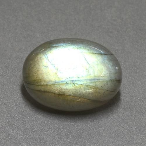 Labradorite Multicolore naturelle Coupe ovale, 10.83 ct, Translucide