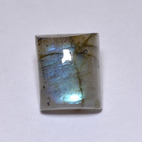 Labradorite Multicolore naturelle Baquette, 4.76 ct, Translucide