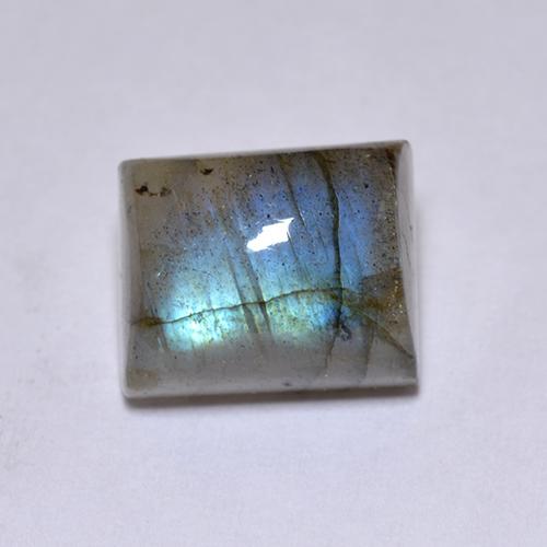 Labradorite Multicolore naturelle Baquette, 4.76 ct, Translucide