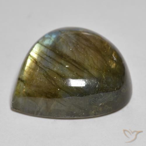Labradorite Multicolore naturelle En forme de poire, 28.38 ct, Opaque