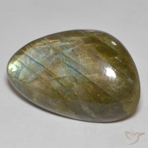 Labradorite multicolore naturelle forme fantaisie, 25,09 ct, opaque