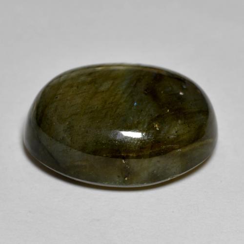 Labradorite Multicolore naturelle Coupe ovale, 22.64 ct, Opaque