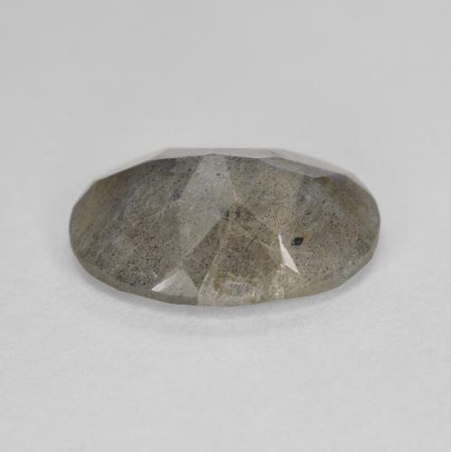 Labradorite multicolore naturelle coupe ovale, 4,45 ct, translucide