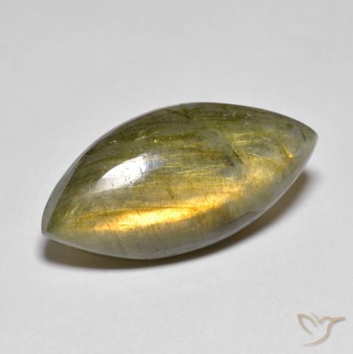 Labradorite Multicolore naturelle Marquise, 10.67 ct, Translucide