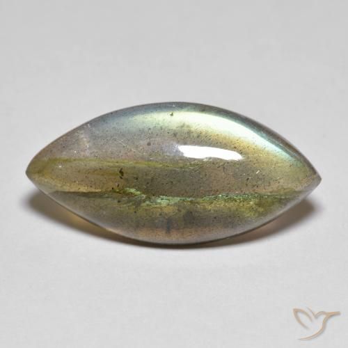 Labradorite Multicolore naturelle Marquise, 9.96 ct, Translucide