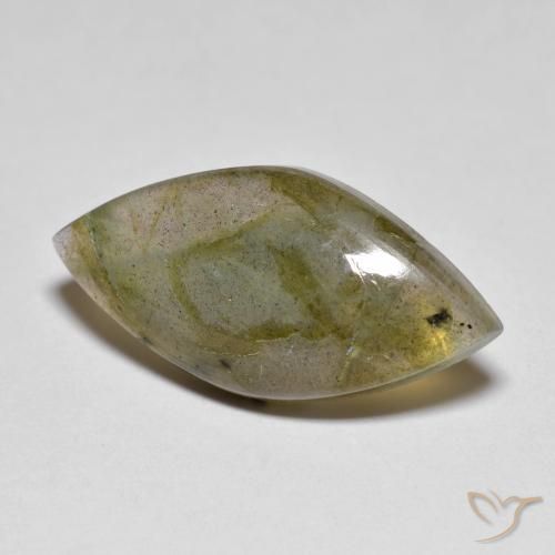 Labradorite Multicolore naturelle Marquise, 8.22 ct, Translucide