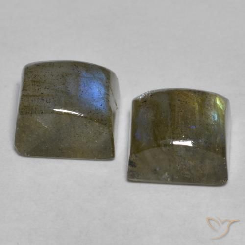 Shop natural 5.11ct Multicolore Labradorite gems, Carré, from Madagascar at GemSelect. In stock, global shipping!