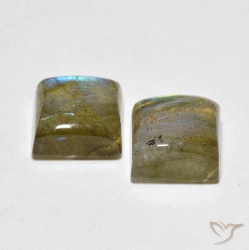 Shop natural 4.61ct Multicolore Labradorite gems, Carré, from Madagascar at GemSelect. In stock, global shipping!