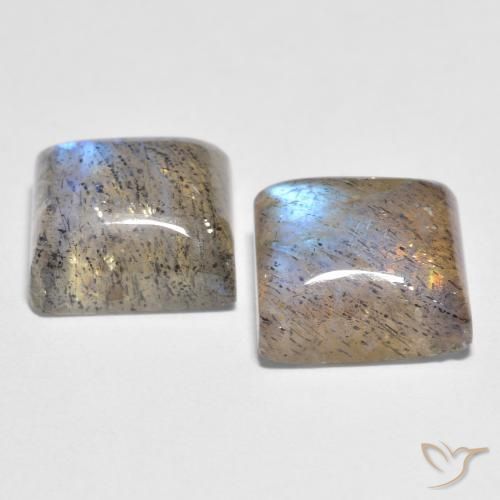 Shop natural 5.67ct Multicolore Labradorite gems, Carré, from Madagascar at GemSelect. In stock, global shipping!