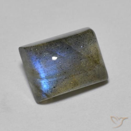 Labradorite Multicolore naturelle Baquette, 2.71 ct, Transparent