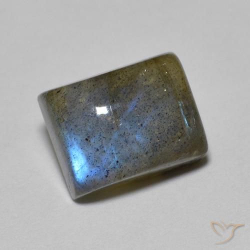 Labradorite Multicolore naturelle Baquette, 3.18 ct, Translucide